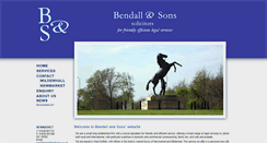 Desktop Screenshot of bendallandsons.co.uk
